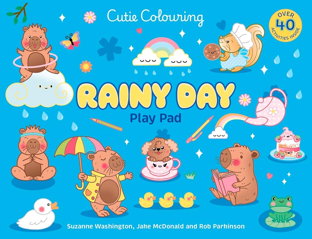 Rainy Day Cuties Play Pad: Peel-Off Paper Fun cover image