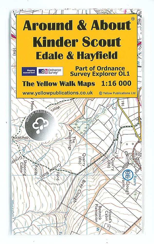 Around and About Map: Kinder Scout, Edale and Hayfield cover image