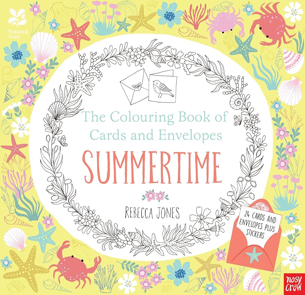 National Trust: The Colouring Book of Cards and Envelopes - Summertime (Colouring Books of Cards and Envelopes) cover image