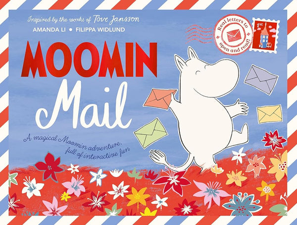 Macmillan Childrens Books Moomin Mail A beautiful gift book with real letters to open and read. cover image