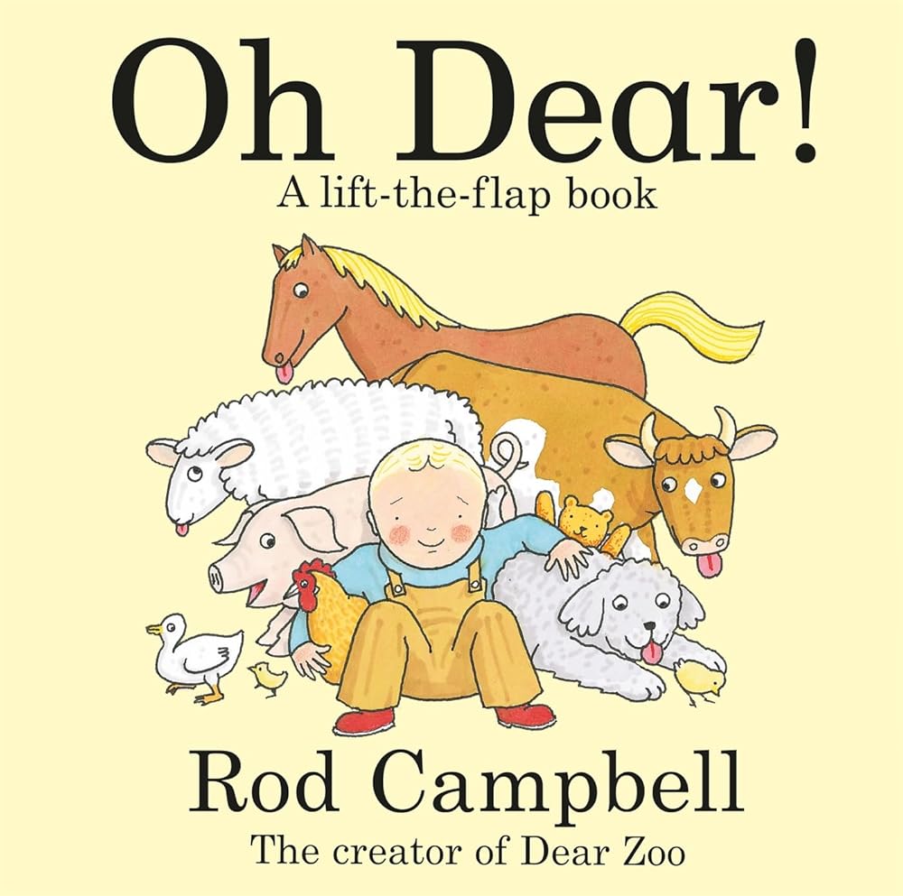 Oh Dear!: A Lift-the-flap Farm Book from the Creator of Dear Zoo cover image