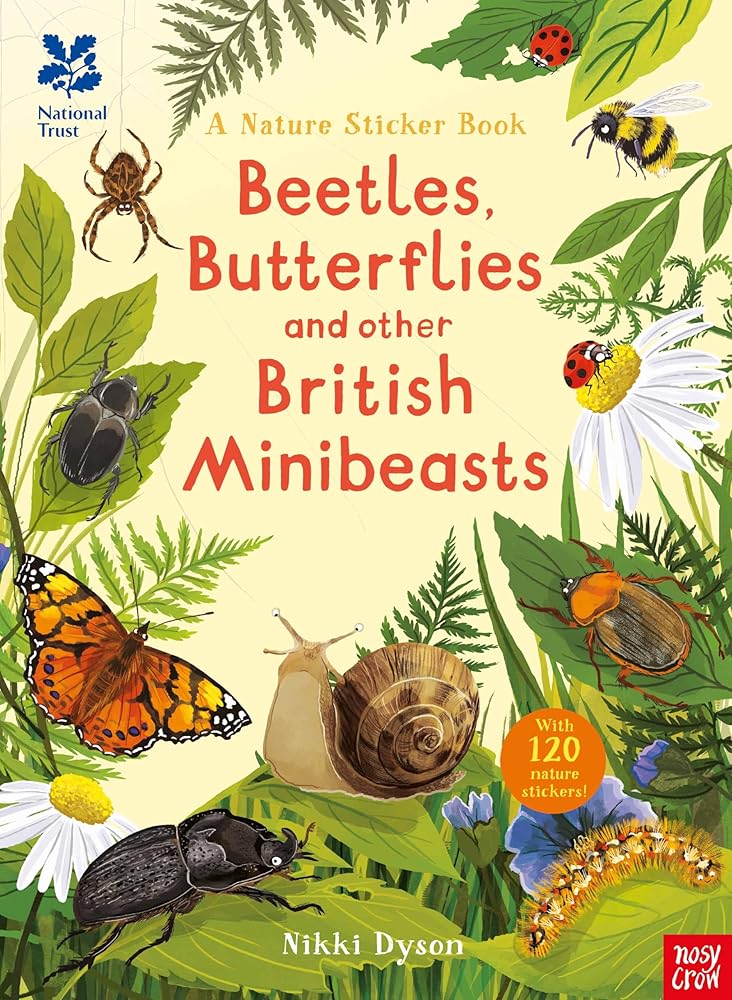 National Trust: Beetles, Butterflies and other Minibeasts (National Trust Sticker Spotter Books) cover image