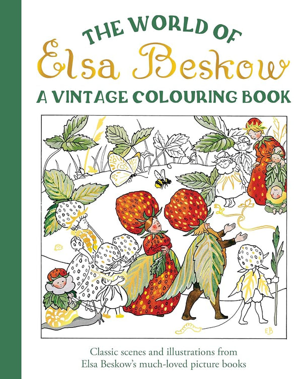 The World of Elsa Beskow: A Vintage Coloring Book cover image