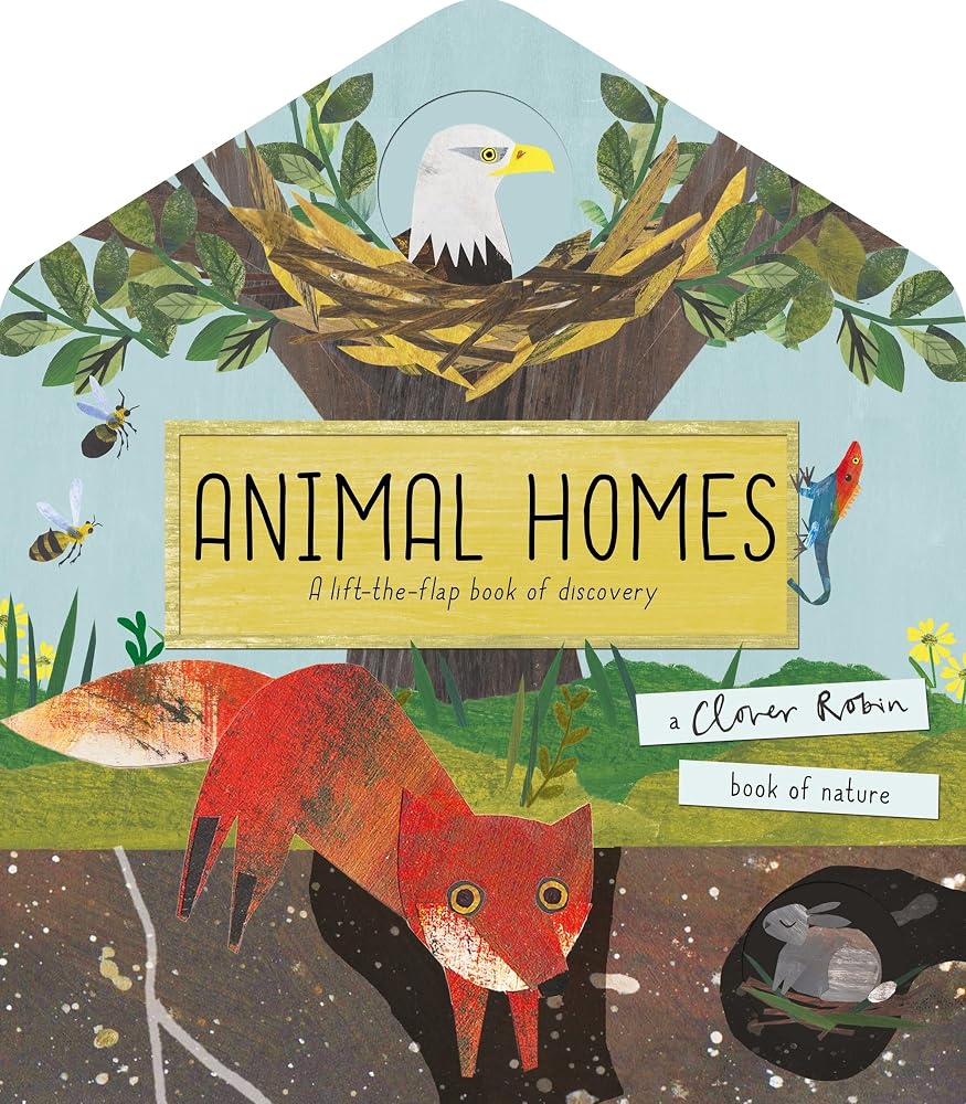 Animal Homes: A lift-the-flap book of discovery (A Clover Robin Book of Nature) cover image